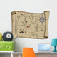 Labeled Pirate Treasure Map 