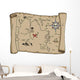 Labeled Pirate Treasure Map Wall Decal