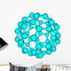 Fullerene molecule illustration isolated on white Wall Decal