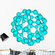 Fullerene molecule illustration isolated on white Wall Decal