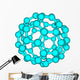 Fullerene molecule illustration isolated on white Wall Decal