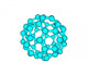 Fullerene molecule illustration isolated on white Wall Decal
