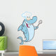 Chef Shark Cartoon Character with Big Spoon Wall Decal