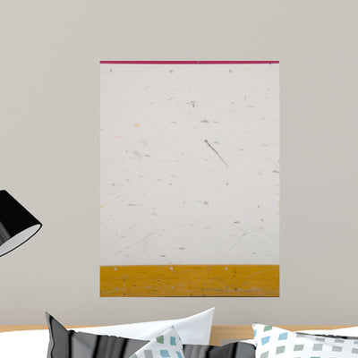 Hockey Rink Board Wall Decal shown on a wall