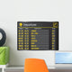 Departure board - destination airports. Vector illustration. 