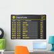 Departure board - destination airports. Vector illustration. 