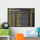 Departure board - destination airports. Vector illustration. 
