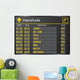 Departure board - destination airports. Vector illustration. 