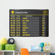 Departure board - destination airports. Vector illustration. 