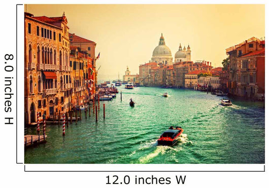 Venice, Italy. Grand Canal and Basilica Santa Maria della Salute 