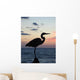 Dawn Perching Heron Wall Mural