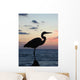 Dawn Perching Heron Wall Mural