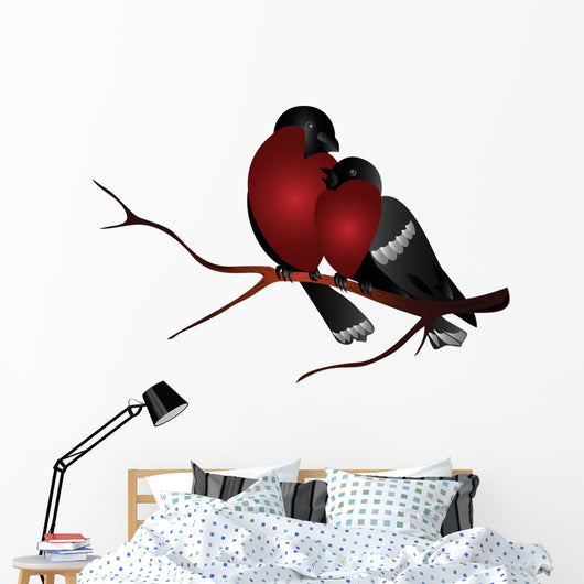 Two Snyahir Sitting Branch Wall Decal