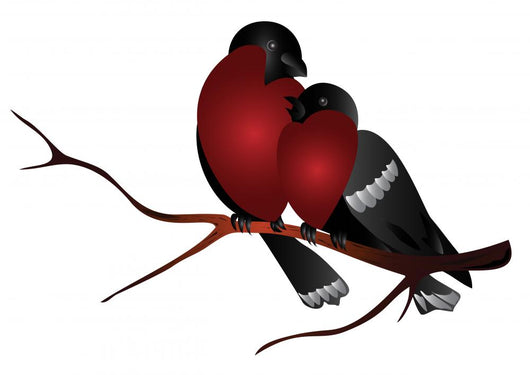 Two Snyahir Sitting Branch Wall Decal