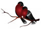 Two Snyahir Sitting Branch Wall Decal