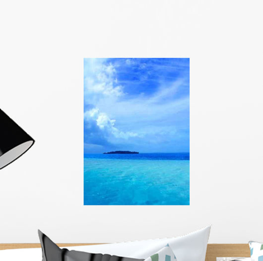 Tropical Lagoon Wall Decal Design 1