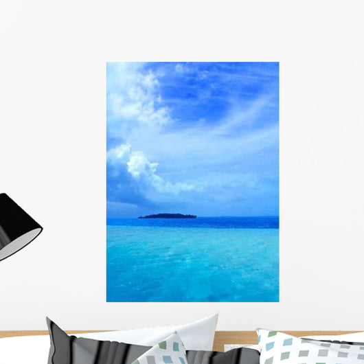 Tropical Lagoon Wall Decal Design 1