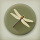 Dragonfly, long shadow vector icon 
