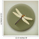 Dragonfly, long shadow vector icon 