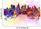 Los Angeles skyline in watercolor background 