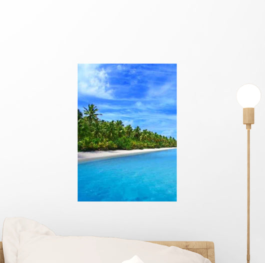 Tropical Coast Wall Decal Design 1