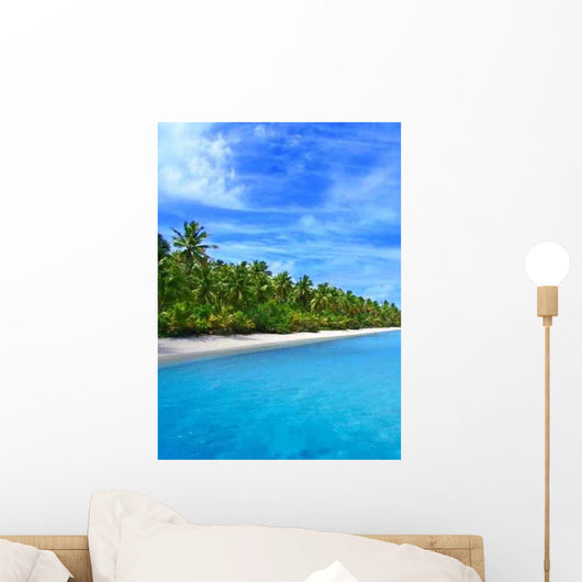 Tropical Coast Wall Decal Design 1