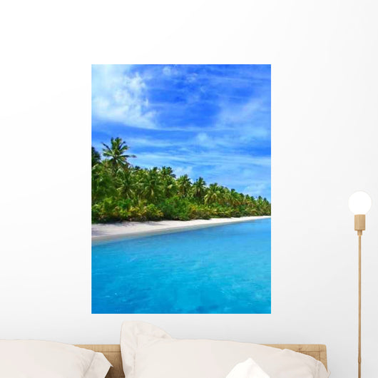 Tropical Coast Wall Decal Design 1