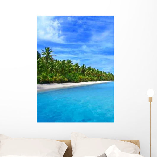 Tropical Coast Wall Decal Design 1