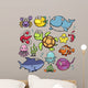 Vector illustration of Sea Animals Collection 
