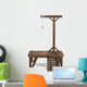 realistic 3d render of gallows Wall Decal