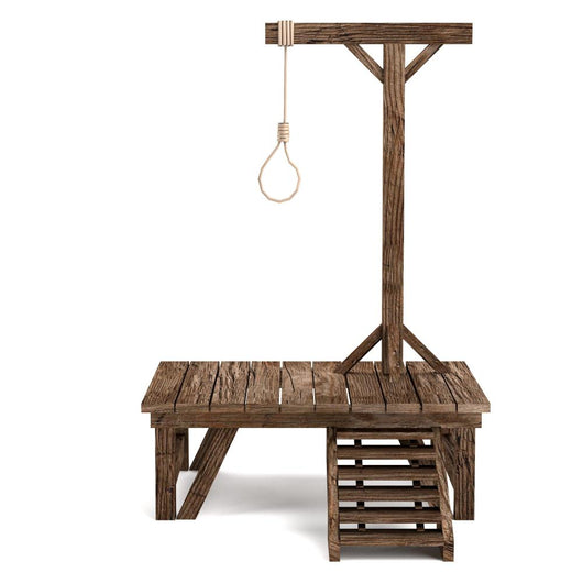 realistic 3d render of gallows Wall Decal
