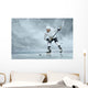 Ice Hockey Players Ice Wall Decal