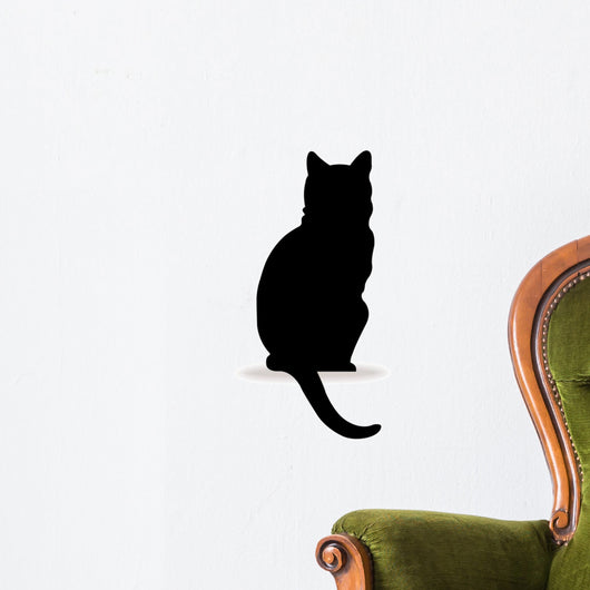 Form contour cat logo Wall Decal