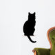 Form contour cat logo Wall Decal