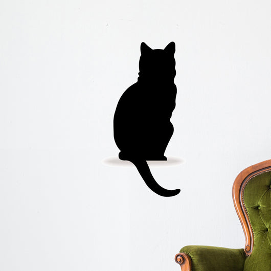Form contour cat logo Wall Decal