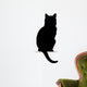 Form contour cat logo Wall Decal