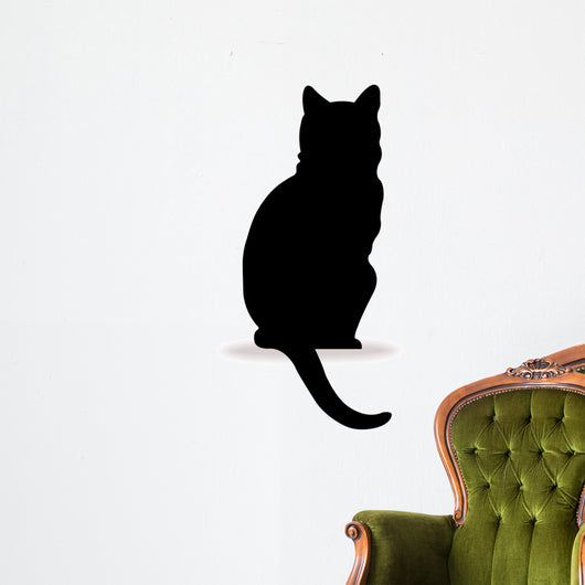 Form contour cat logo Wall Decal