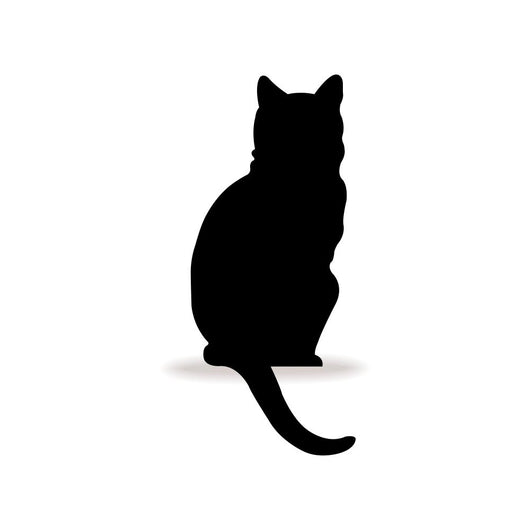 Form contour cat logo Wall Decal