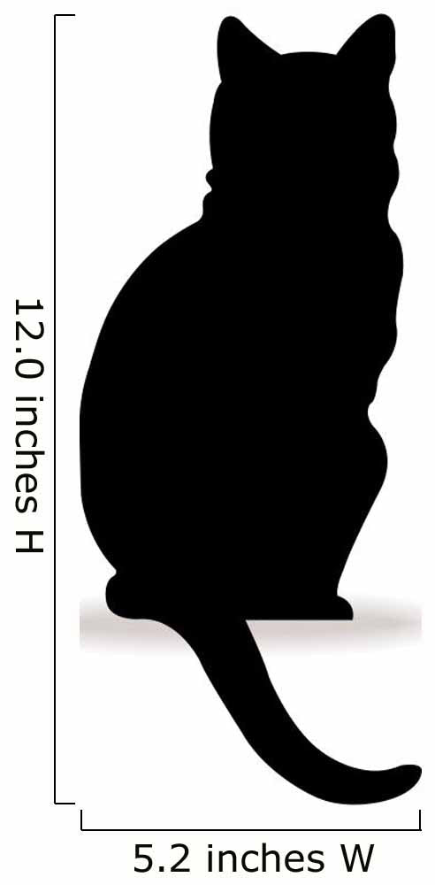 Form contour cat logo Wall Decal