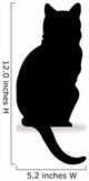 Form contour cat logo Wall Decal