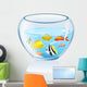 Aquarium with Fish Isolated 