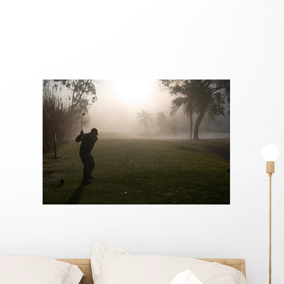 Early Morning Golfers Dense shown on a wall