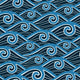 Swirly Wave Pattern Wall Decal