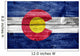 Colorado State Flag Painted 