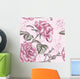 Seamless Roses Pattern Wall Decal