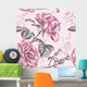 Seamless Roses Pattern Wall Decal