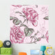 Seamless Roses Pattern Wall Decal
