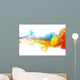 Colorful ink in water Wall Mural