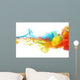 Colorful ink in water Wall Mural