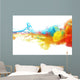 Colorful ink in water Wall Mural